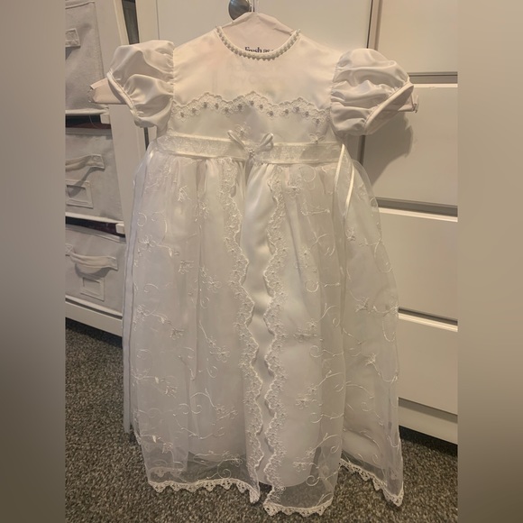 Baptism Dress (6 to 12 months) - only worn once. $60 with shoes and bonnet.